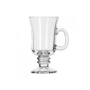 Footed Glass Hot Drink Mug