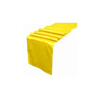 Table Runner Satin – Yellow