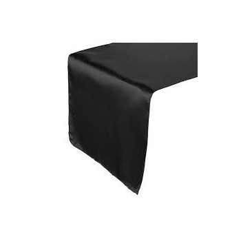 Table Runner Satin – Black