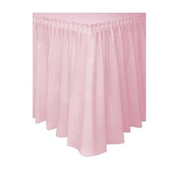 Table Skirting Plastic- Pink