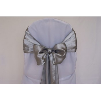 Sash Satin – Silver / Grey