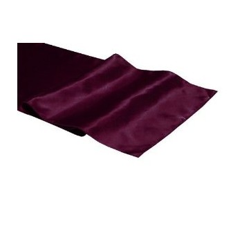 Table Runner Satin – Eggplant