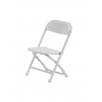 Children’s White Folding Chair